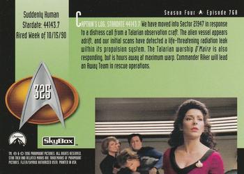 1996 SkyBox Star Trek: The Next Generation Season 4 #325 Suddenly Human Back