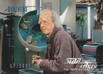 1996 SkyBox Star Trek: The Next Generation Season 4 #328 Brothers Front