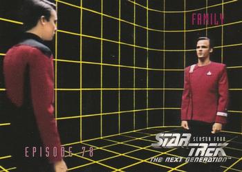 1996 SkyBox Star Trek: The Next Generation Season 4 #333 Family Front