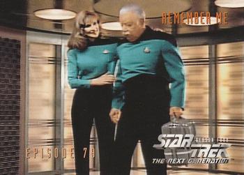1996 SkyBox Star Trek: The Next Generation Season 4 #334 Remember Me Front