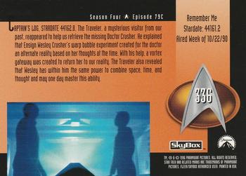 1996 SkyBox Star Trek: The Next Generation Season 4 #336 Remember Me Back