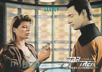 1996 SkyBox Star Trek: The Next Generation Season 4 #338 Legacy. Front