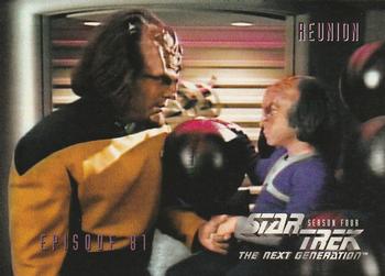 1996 SkyBox Star Trek: The Next Generation Season 4 #342 Reunion Front