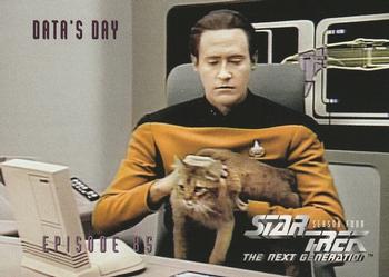 1996 SkyBox Star Trek: The Next Generation Season 4 #352 Data's Day Front