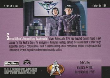 1996 SkyBox Star Trek: The Next Generation Season 4 #353 Data's Day Back