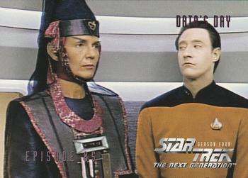 1996 SkyBox Star Trek: The Next Generation Season 4 #353 Data's Day Front