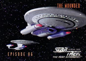 1996 SkyBox Star Trek: The Next Generation Season 4 #356 The Wounded Front
