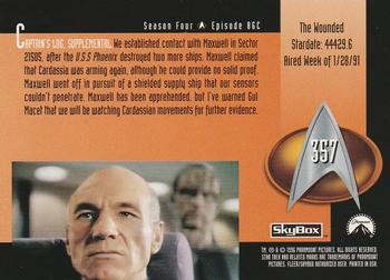 1996 SkyBox Star Trek: The Next Generation Season 4 #357 The Wounded Back