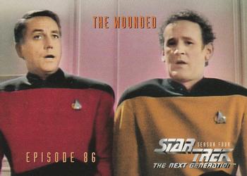 1996 SkyBox Star Trek: The Next Generation Season 4 #357 The Wounded Front