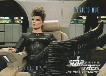 1996 SkyBox Star Trek: The Next Generation Season 4 #358 Devil's Due Front