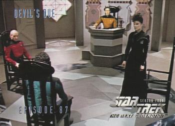 1996 SkyBox Star Trek: The Next Generation Season 4 #359 Devil's Due Front