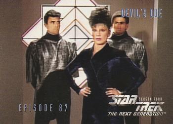 1996 SkyBox Star Trek: The Next Generation Season 4 #360 Devil's Due Front