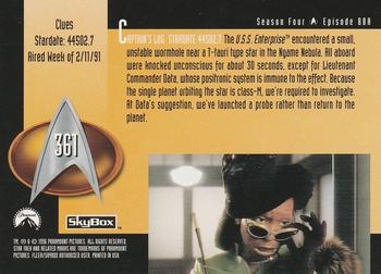 1996 SkyBox Star Trek: The Next Generation Season 4 #361 Clues Back
