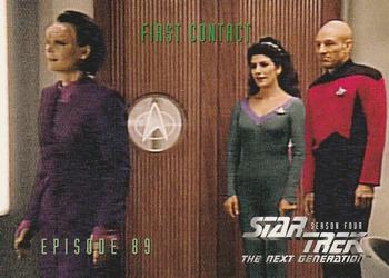 1996 SkyBox Star Trek: The Next Generation Season 4 #364 First Contact Front