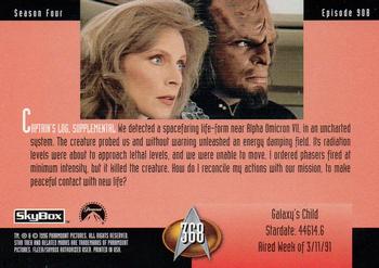 1996 SkyBox Star Trek: The Next Generation Season 4 #368 Galaxy's Child Back