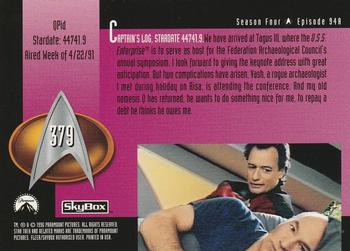 1996 SkyBox Star Trek: The Next Generation Season 4 #379 QPid Back
