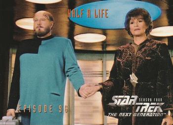 1996 SkyBox Star Trek: The Next Generation Season 4 #387 Half A Life Front
