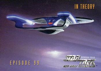 1996 SkyBox Star Trek: The Next Generation Season 4 #394 In Theory Front