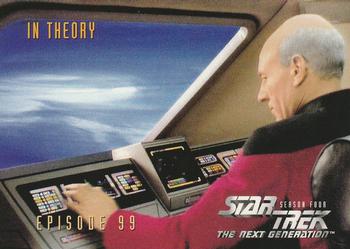 1996 SkyBox Star Trek: The Next Generation Season 4 #396 In Theory Front