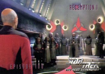 1996 SkyBox Star Trek: The Next Generation Season 4 #398 Redemption Front