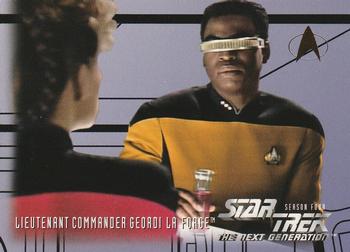 1996 SkyBox Star Trek: The Next Generation Season 4 #403 Lieutenant Commander Geordi La Forge Front