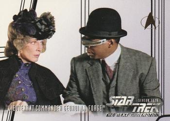 1996 SkyBox Star Trek: The Next Generation Season 4 #408 Lieutenant Commander Geordi La Forge Front
