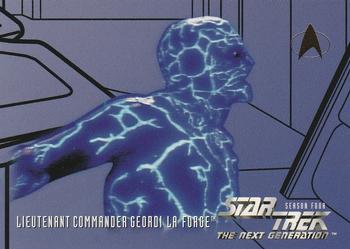 1996 SkyBox Star Trek: The Next Generation Season 4 #409 Lieutenant Commander Geordi La Forge Front