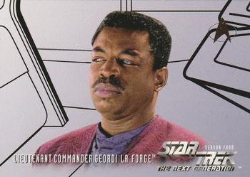 1996 SkyBox Star Trek: The Next Generation Season 4 #411 Lieutenant Commander Geordi La Forge Front