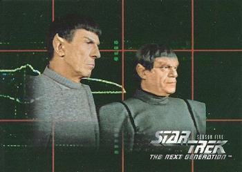 1996 SkyBox Star Trek: The Next Generation Season 5 #421 Mission Chronology Front