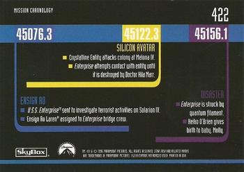 1996 SkyBox Star Trek: The Next Generation Season 5 #422 Mission Chronology Back