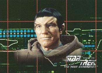 1996 SkyBox Star Trek: The Next Generation Season 5 #422 Mission Chronology Front
