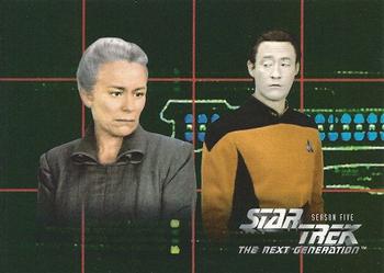 1996 SkyBox Star Trek: The Next Generation Season 5 #423 Mission Chronology Front