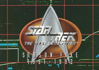 1996 SkyBox Star Trek: The Next Generation Season 5 #425 Mission Chronology Front
