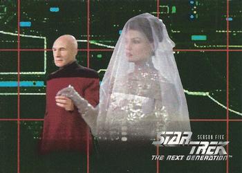 1996 SkyBox Star Trek: The Next Generation Season 5 #428 Mission Chronology Front