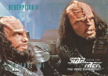 1996 SkyBox Star Trek: The Next Generation Season 5 #430 Redemption Part II Front