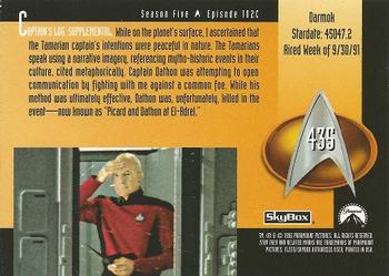 1996 SkyBox Star Trek: The Next Generation Season 5 #435 Darmok Back