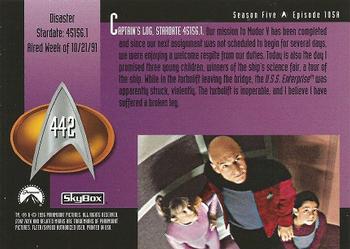 1996 SkyBox Star Trek: The Next Generation Season 5 #442 Disaster Back