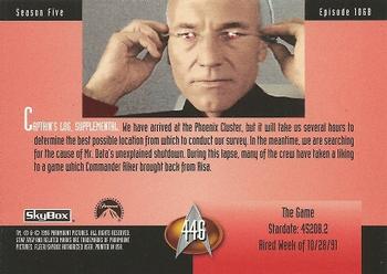 1996 SkyBox Star Trek: The Next Generation Season 5 #446 The Game Back