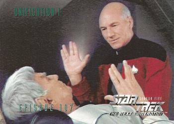 1996 SkyBox Star Trek: The Next Generation Season 5 #448 Unification Part I Front