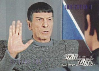 1996 SkyBox Star Trek: The Next Generation Season 5 #451 Unification Part II Front