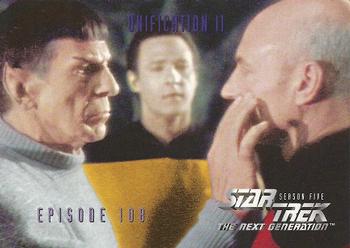 1996 SkyBox Star Trek: The Next Generation Season 5 #453 Unification Part II Front