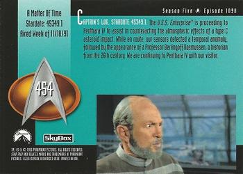 1996 SkyBox Star Trek: The Next Generation Season 5 #454 A Matter Of Time Back