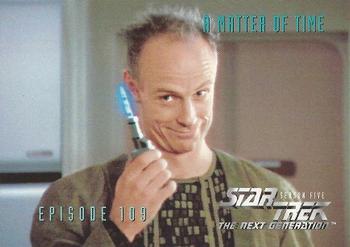 1996 SkyBox Star Trek: The Next Generation Season 5 #454 A Matter Of Time Front