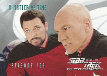 1996 SkyBox Star Trek: The Next Generation Season 5 #455 A Matter Of Time Front