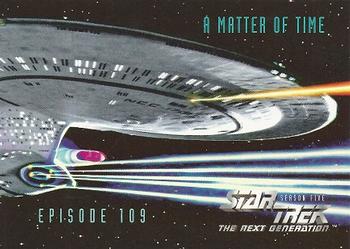 1996 SkyBox Star Trek: The Next Generation Season 5 #456 A Matter Of Time Front