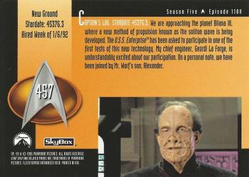 1996 SkyBox Star Trek: The Next Generation Season 5 #457 New Ground Back