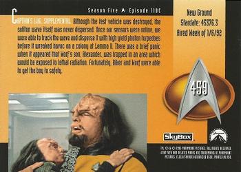 1996 SkyBox Star Trek: The Next Generation Season 5 #459 New Ground Back