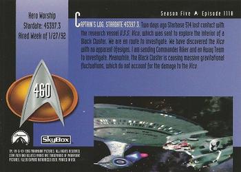1996 SkyBox Star Trek: The Next Generation Season 5 #460 Hero Worship Back