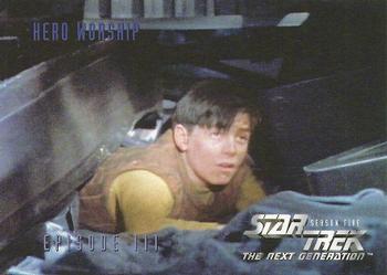 1996 SkyBox Star Trek: The Next Generation Season 5 #460 Hero Worship Front