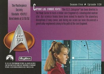 1996 SkyBox Star Trek: The Next Generation Season 5 #466 The Masterpiece Society Back